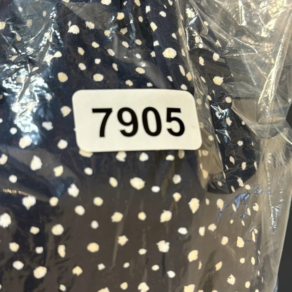 J. Crew Strappy Twist Bikini Top‎ Women's 3X Navy Dot New BH536